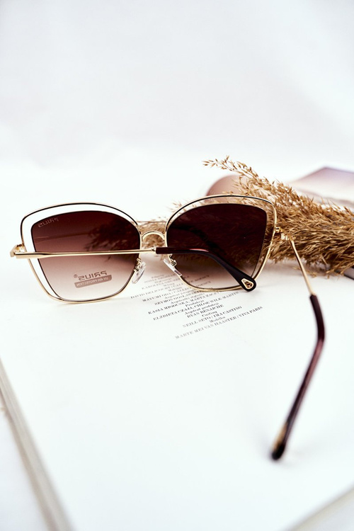 Women's Sunglasses Prius PRE-31 Gold Brown Gradient