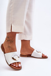 Women's Decorated Slippers White Sherry