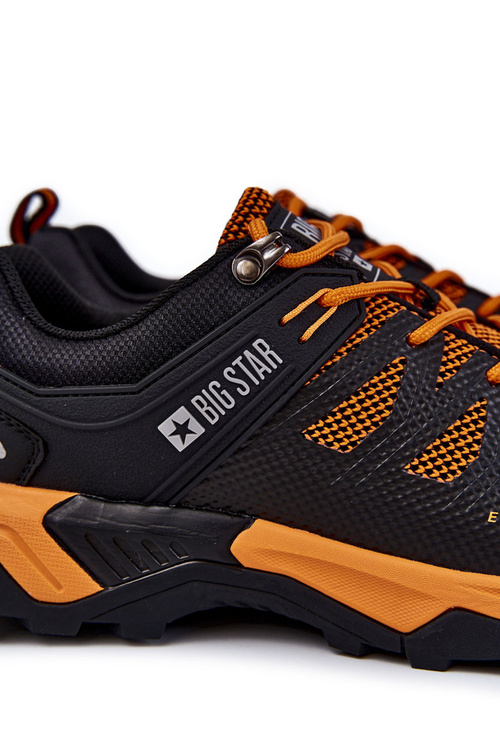 Buty Sportowe Trapery Męskie Memory Foam Pomarańczowe Big Star KK174107