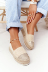 Espadrilles On A Straw Platform S.Barski Beige