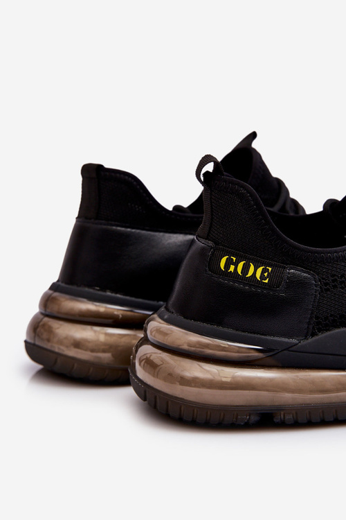 Buty Sportowe Wsuwane Męskie Czarne GOE LL1N4024