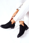 Women's Suede Boots Warmed Black Joaliene