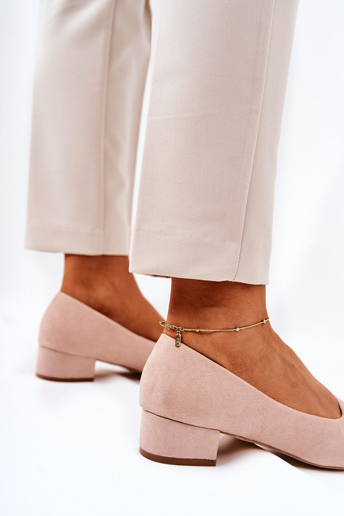 Classic Suede Beige Rheya Pumpkin pumps