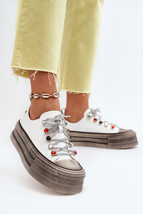 Women's Platform Sneakers GOE NN2N4054 White