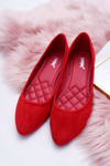 Red Women's Bueno Suede Ballerinas