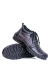 Men's Boots Black Warmed Booties for Winter Felgado