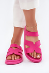 Women's Rubber Slides With Strap Fuchsia Tavirae