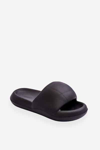Women's Lightweight Foam Platform Slippers Black Milton