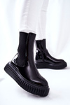 High-top Platform Boots Black Sereia