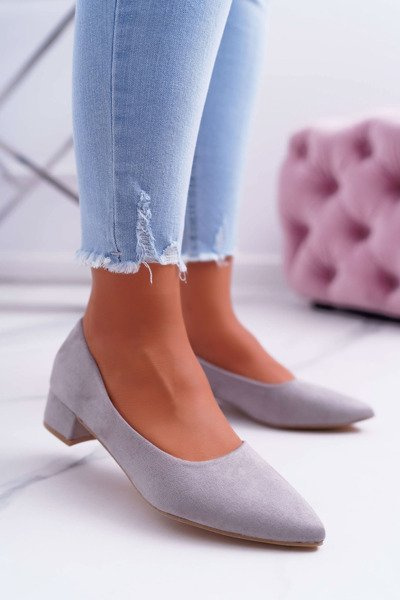 Classic Suede Grey pumps Rheya