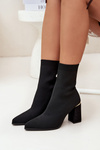 Fabric Slip-On Women's Ankle Boots Black Virelle
