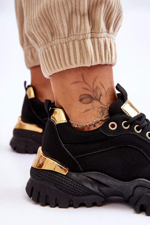 Buty Sportowe Klasyczne Platforma Czarne Need It