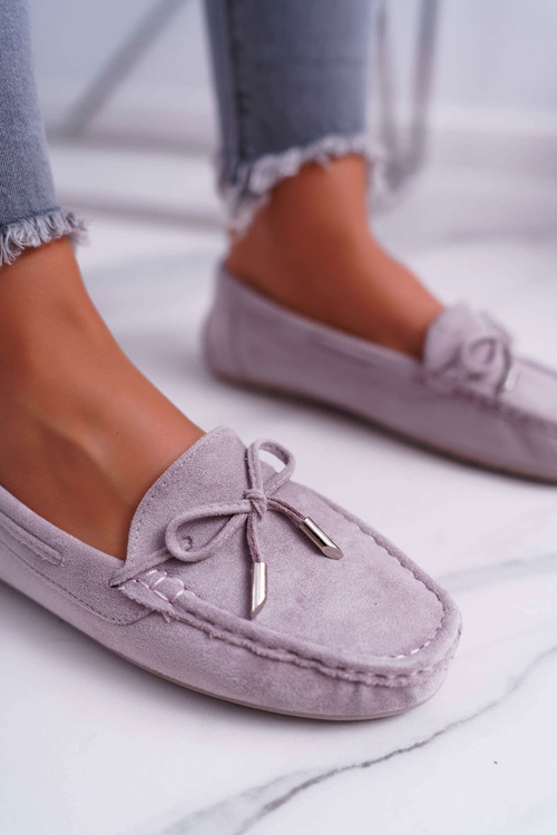 Women's Suede Comfort Moccasins Grey Buggy