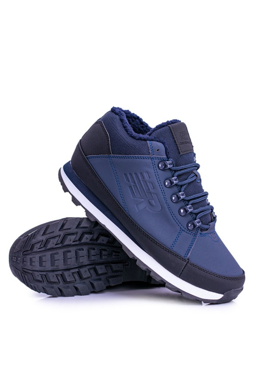 Męskie Ocieplane Buty Trekkingowe Granatowe Newlans2