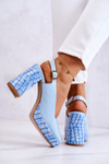 Leather Pumps Maciejka 05441-06 Blue