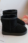 Kids' Warm-up Snow Boots Black Gooby