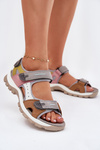 Leather Sport Sandals Women Artiker 54C1293 Multicolor