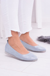 Sergio Leone Women's Blue Makalu Ballerinas