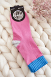 Women's Smooth Cotton Socks Dark Pink
