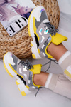 Women's Sports Shoes Colored Insert Yellow Colored