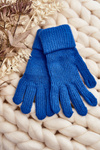 Smooth Women's Touchscreen Blue Gloves
