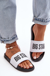 Classic Women's Slippers Big Star MM274713 White-Black