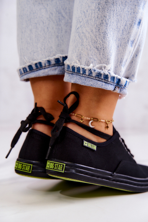 Tenisówki Lekkie Damskie Czarne Big Star JJ274261