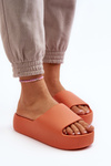 Women's Slides on Thick Sole Orange Oreithano