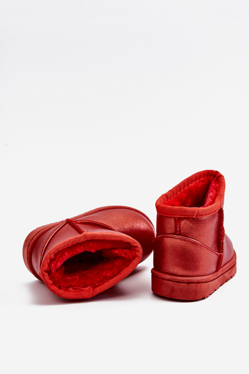 Warmed Children's Snow Boots Red Scooby