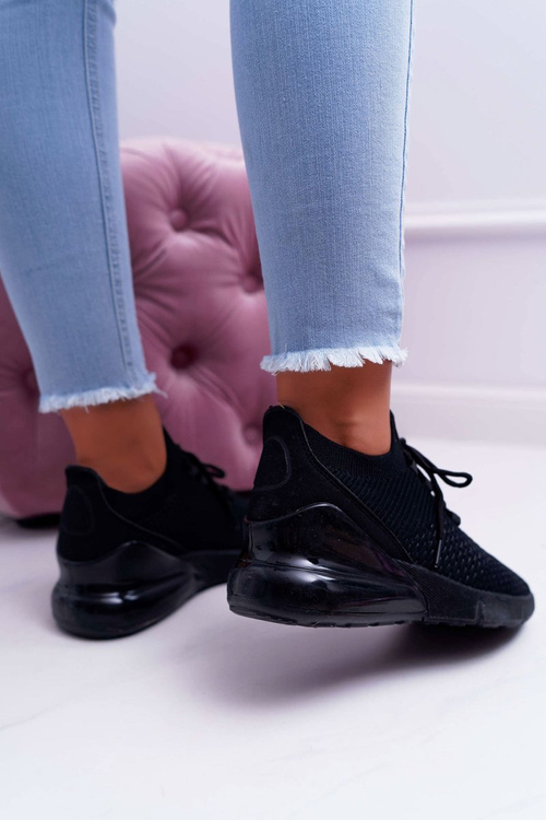 Women's Sports Shoes Black Hello