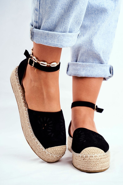 Women’s Espadrilles On Platform Black Palermo