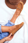 Women's Suede Moccasins Camel Dive