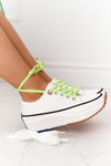Women's  Sneakers On A Platform White Electric Love
