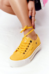 Women's Sneakers On A Platform BIG STAR HH274055 Yellow