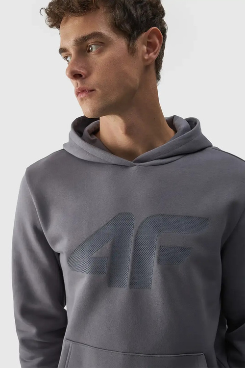 Men's Sweatshirt Pullover With Hood 4FWMM00TSWSM1464-25S Gray