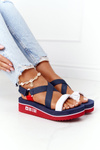 Foam Wedge Sandals Big Star HH274A084 Navy