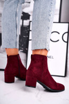 Women's Boots On Heel Sergio Leone Bordeaux BT528