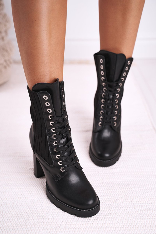 Women's Boots On High Heel Black Erdogan