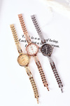 Watch On Bracelet With Cubic Zirconia Giorgio & Dario Rose Gold