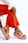 Women's Sandals On A Massive Platform Nude Casen