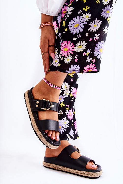 Modne Klapki Damskie Beżowe Penelopa