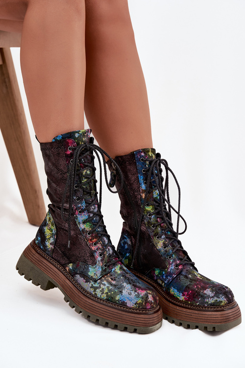 Women's Leather Workery Maciejka 06203-39 Multicolor