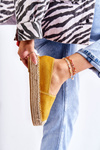 Espadryle Damskie Platforma Żółte Marise