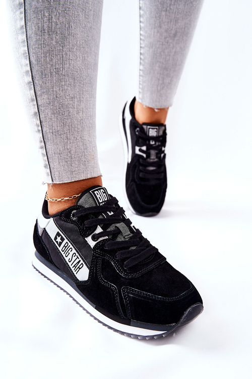 Leather Sport Shoes Big Star II274271 Black