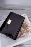 Women's Handbag Black Lacquered Stylish Clutch Bag