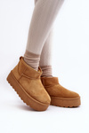 Women's Snow Boots On Platform Camel Mennja
