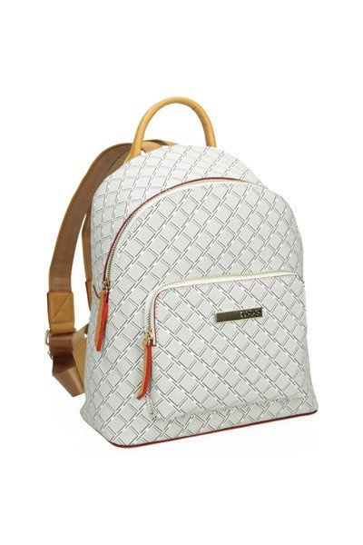 White Patterned Backpack NBAG-F2280-C017 BR