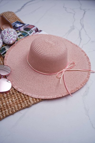 Women's Straw Hat Pink La Madrid