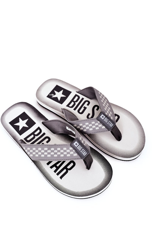 Men's Slippers Flip-Fops Big Star HH174813 Grey
