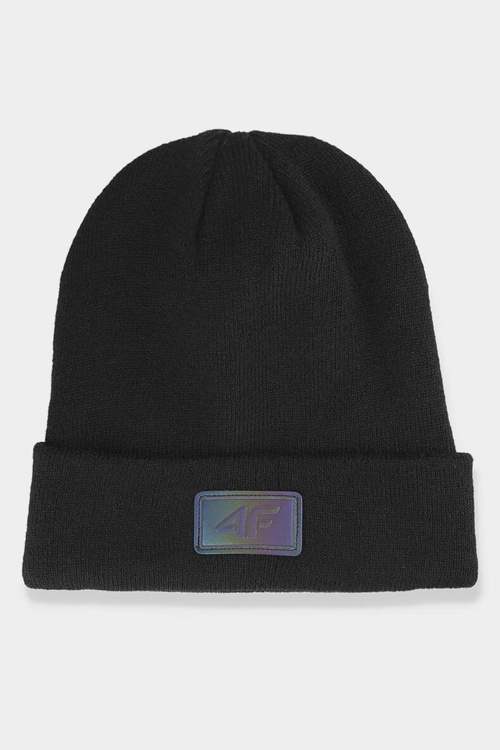 Women's Winter Hat with 4F Logo 4FAW23ACAPF301-20S Black